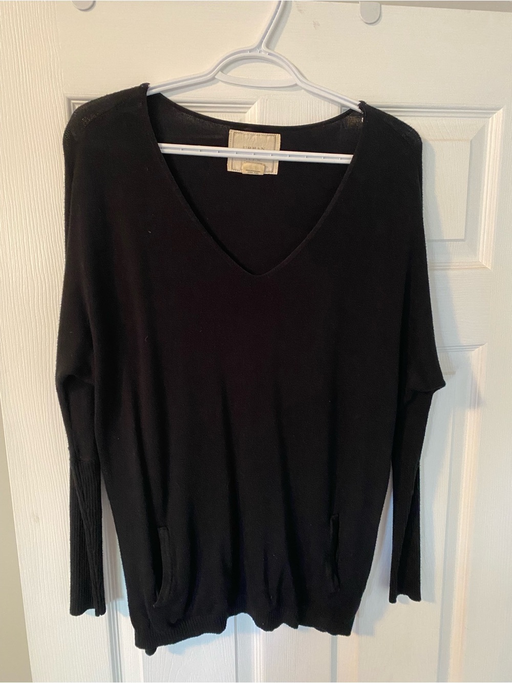 Urban Heritage Black V-Neck Women’s Sweater